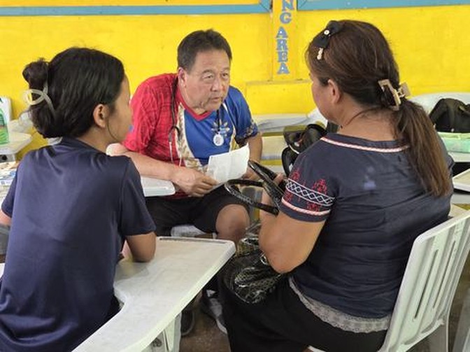 A photograph from an ARMS outreach.