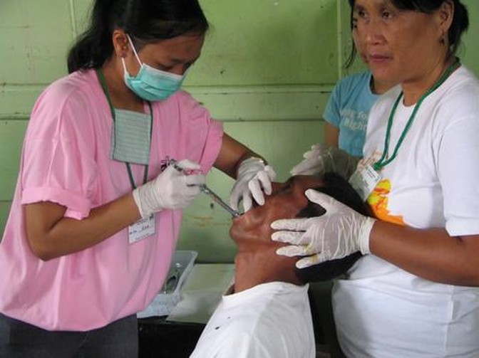 A photograph from an ARMS outreach.